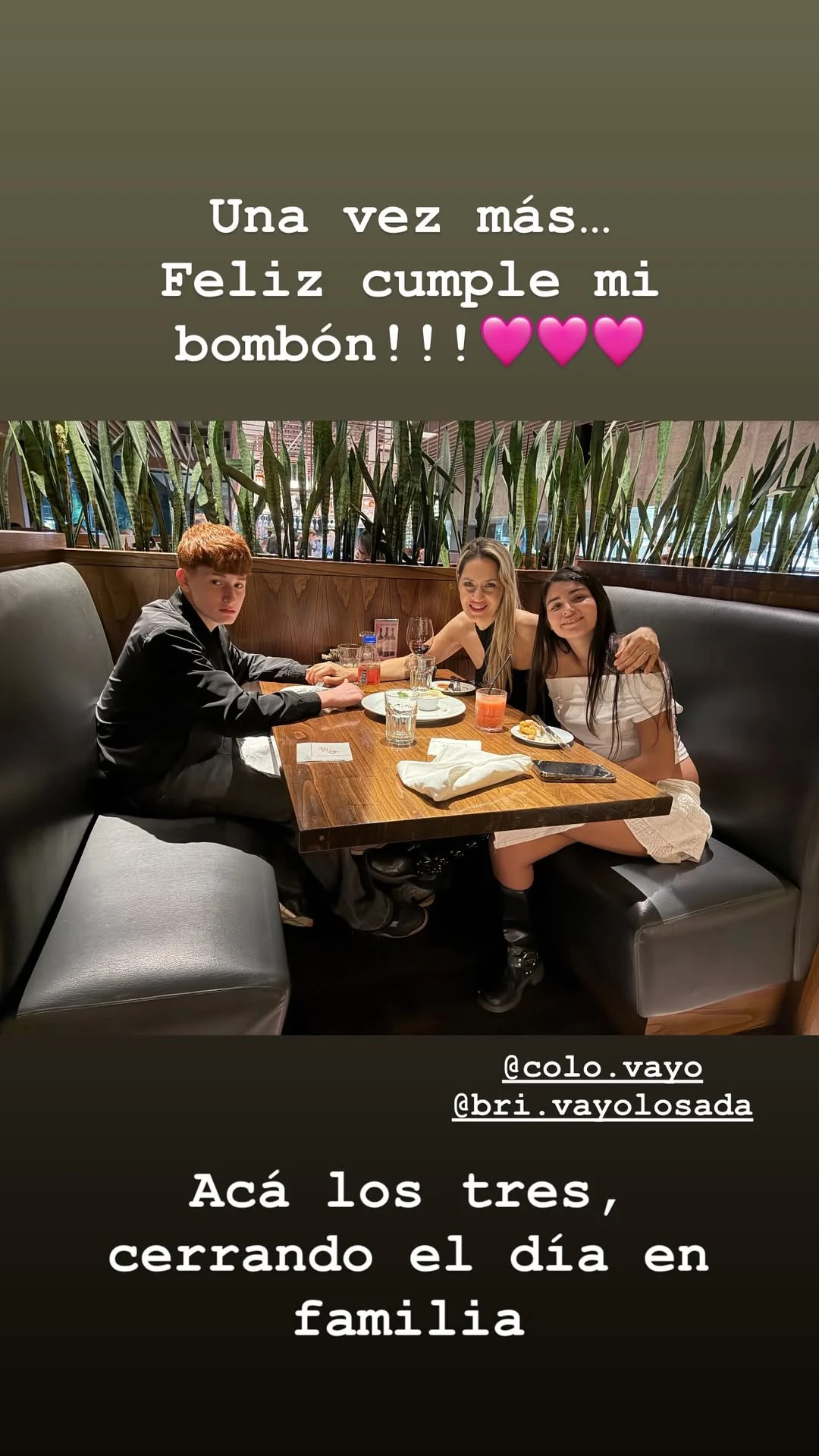 Carolina Losada saludó a su hijo Diego por su cumpleaños