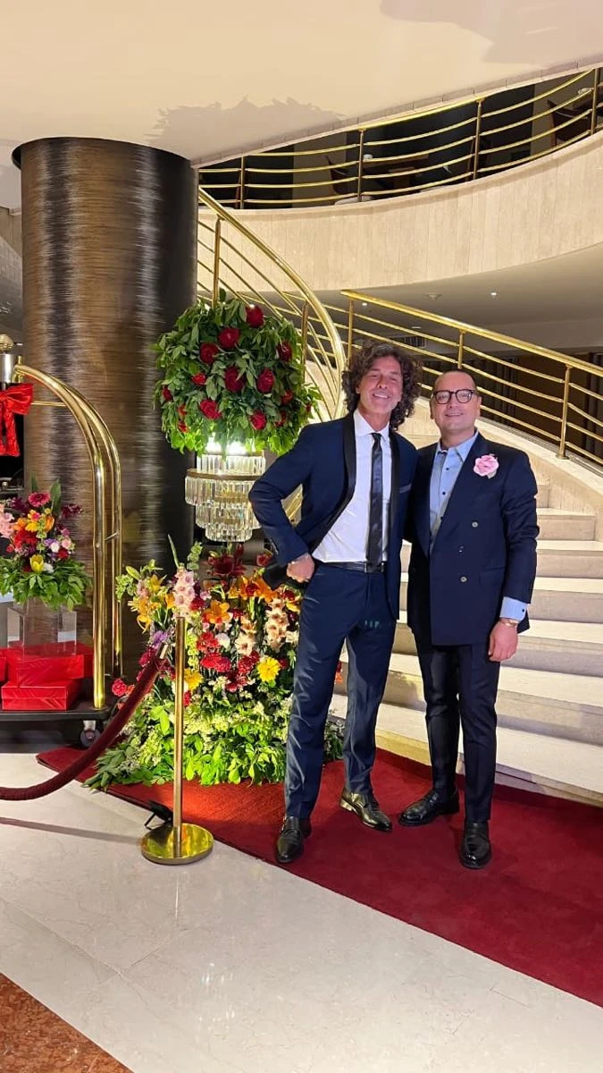 Con Mariano Martínez.