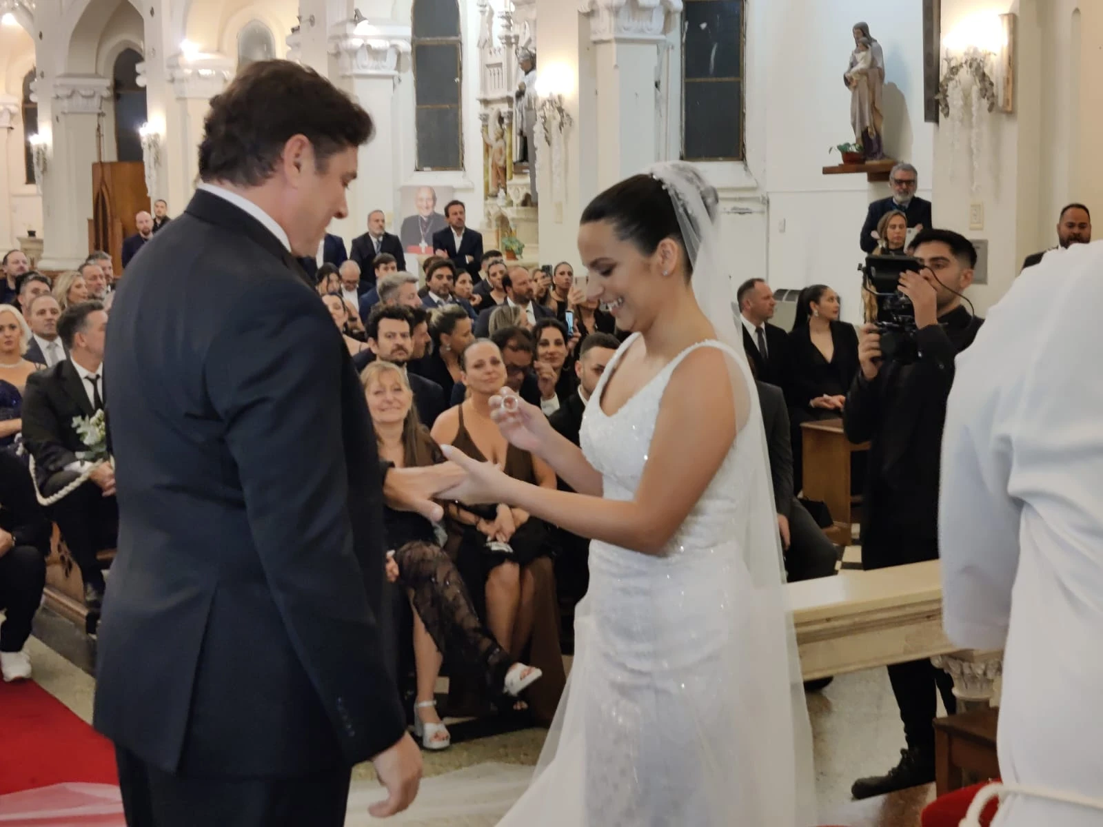 Así fue la boda religiosa de Martina Vignolo y Matías Alé en Mar del Plata