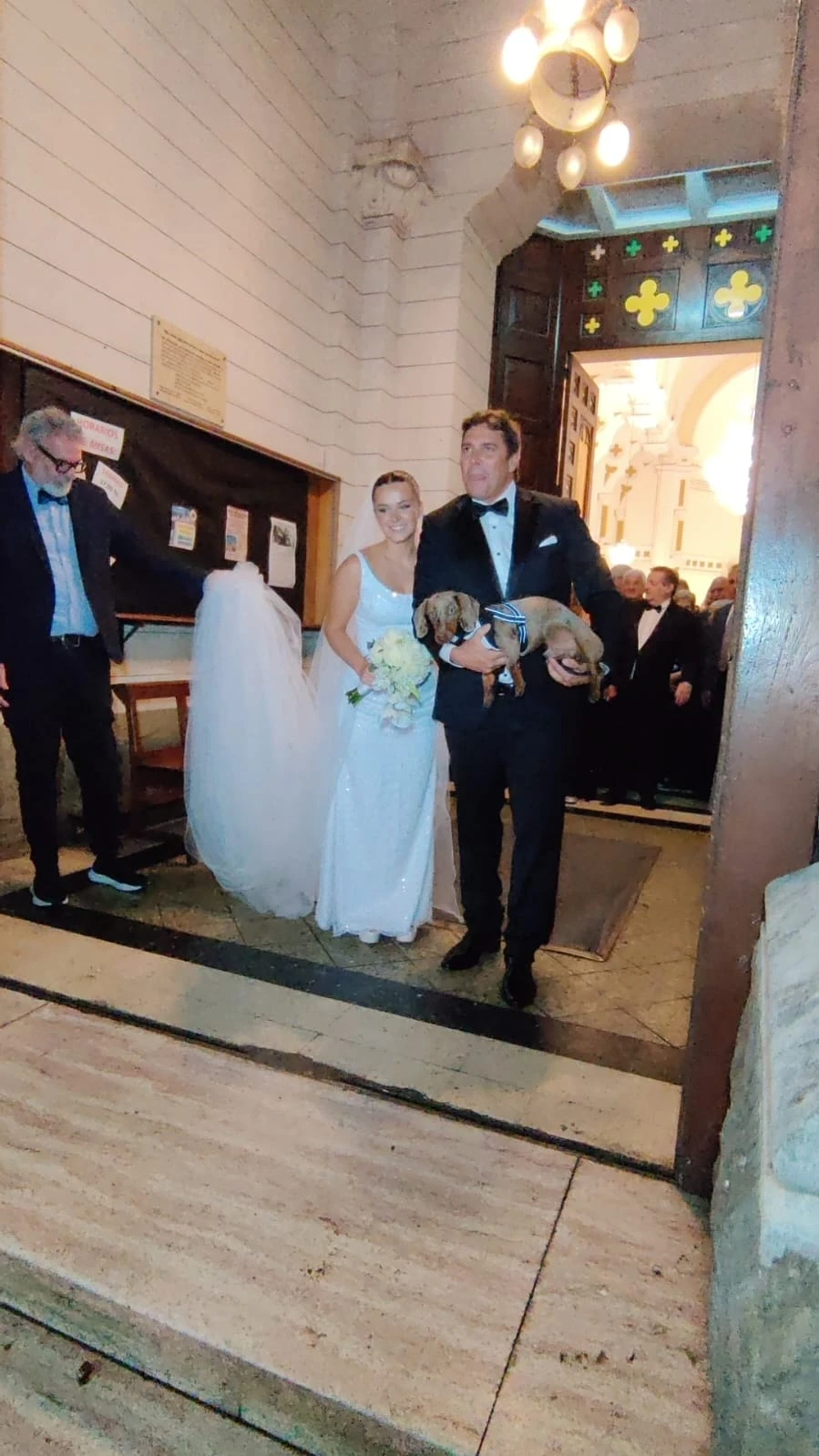 Así fue la boda religiosa de Martina Vignolo y Matías Alé en Mar del Plata. foto RS Fotos