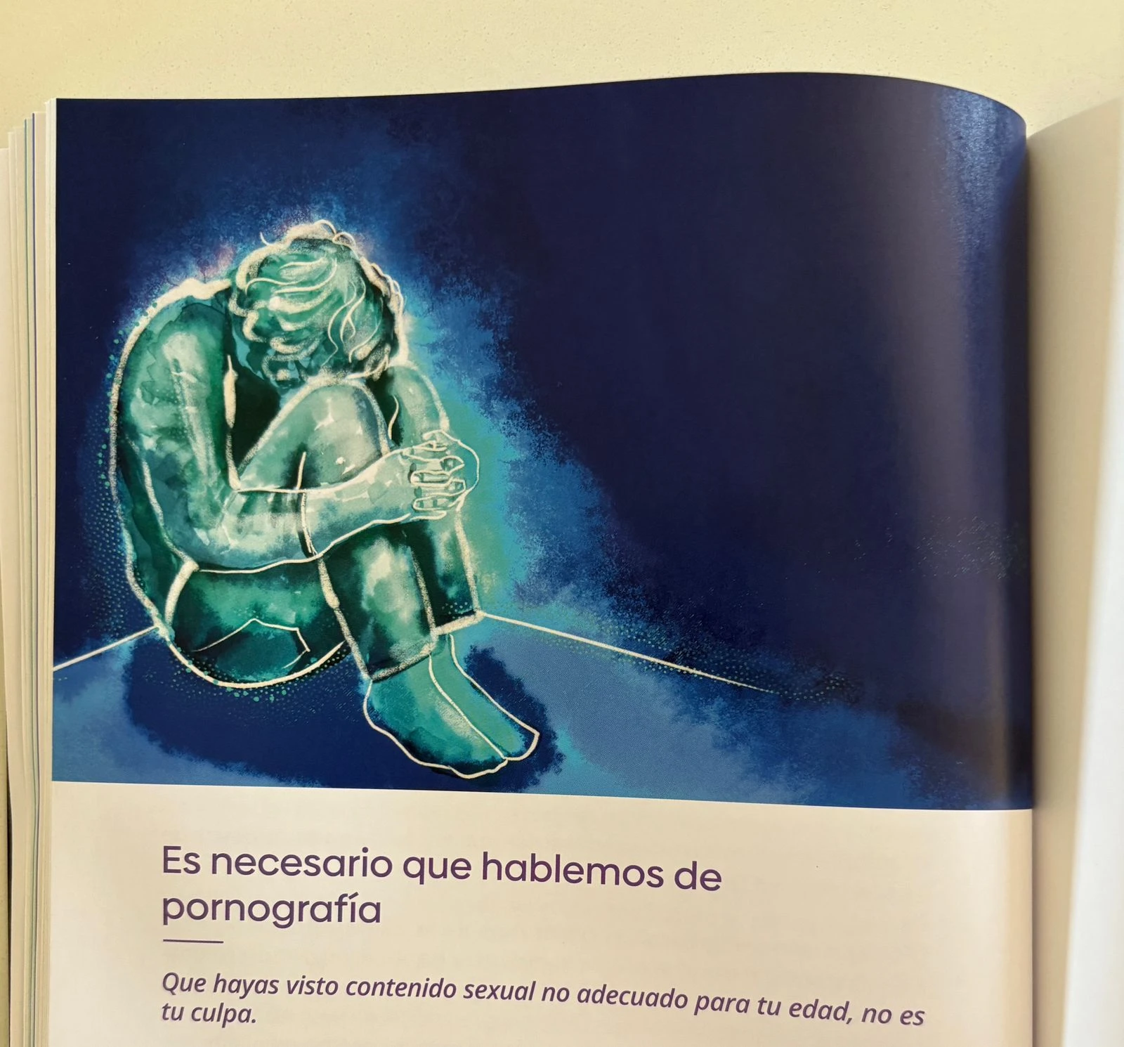 Ilustración del libro “ Querido adolescente, no es tu culpa”