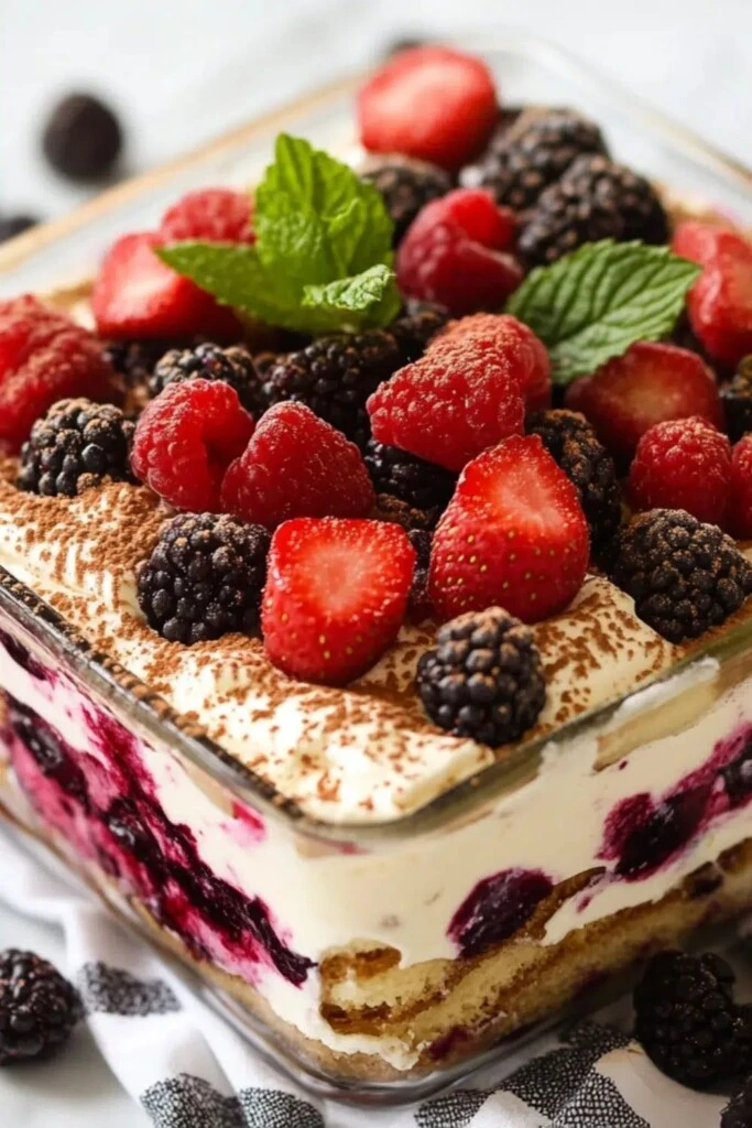 Tiramisú de frutos rojos: la receta más fresca y deliciosa del clásico italiano