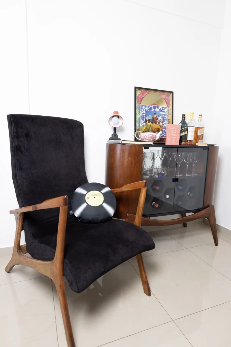 El rincón de bar de la periorista cultural Noe Dans, anfitriona de para ti DEPTO. 