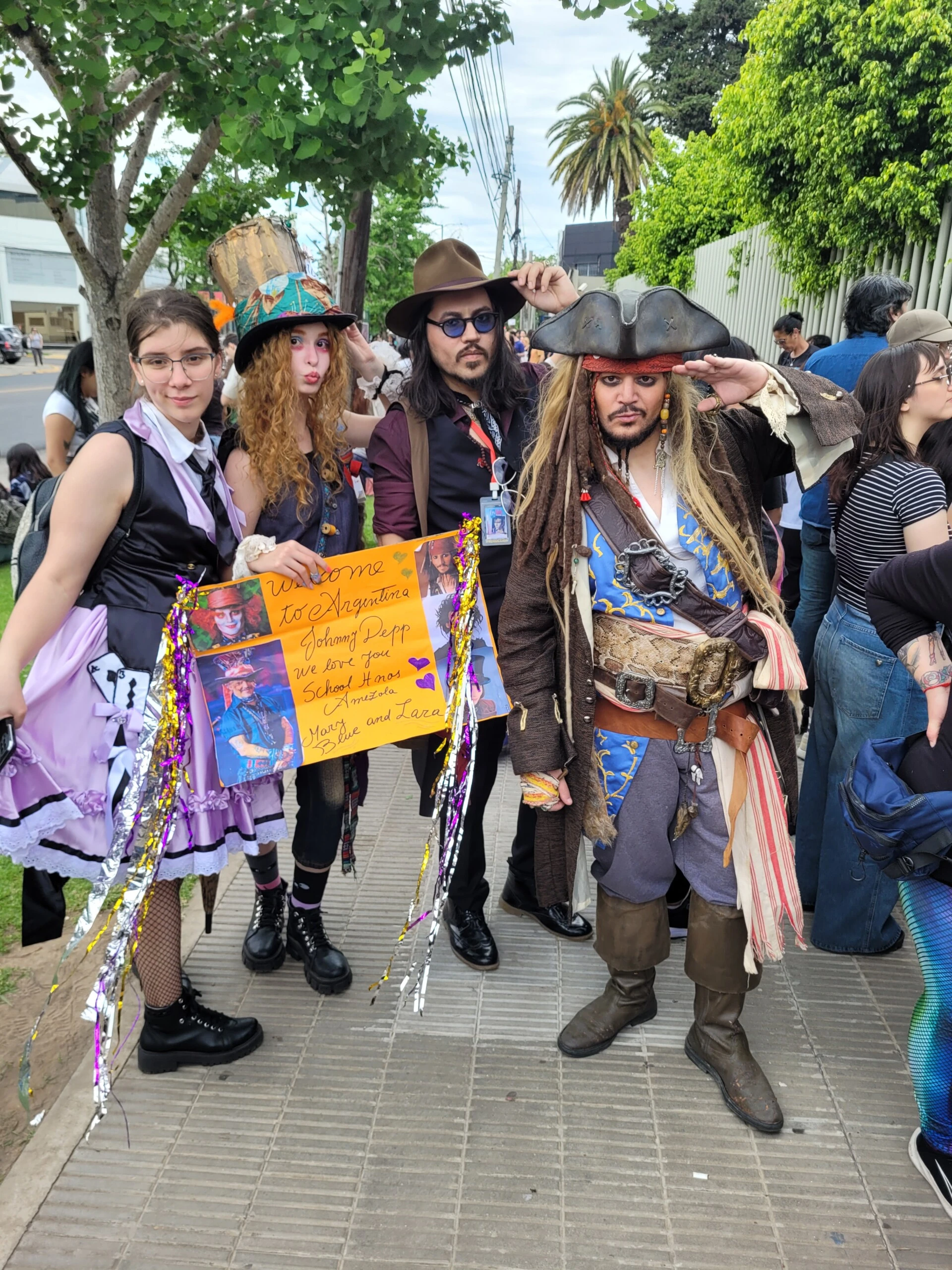 Algunos seguidores se animaron a hacer cosplay de sus personajes. 