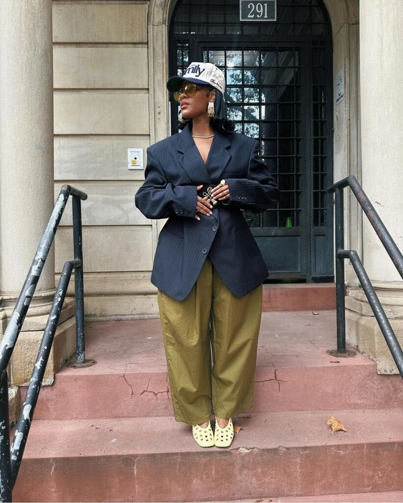 Con blazer para un outfit sofisticado