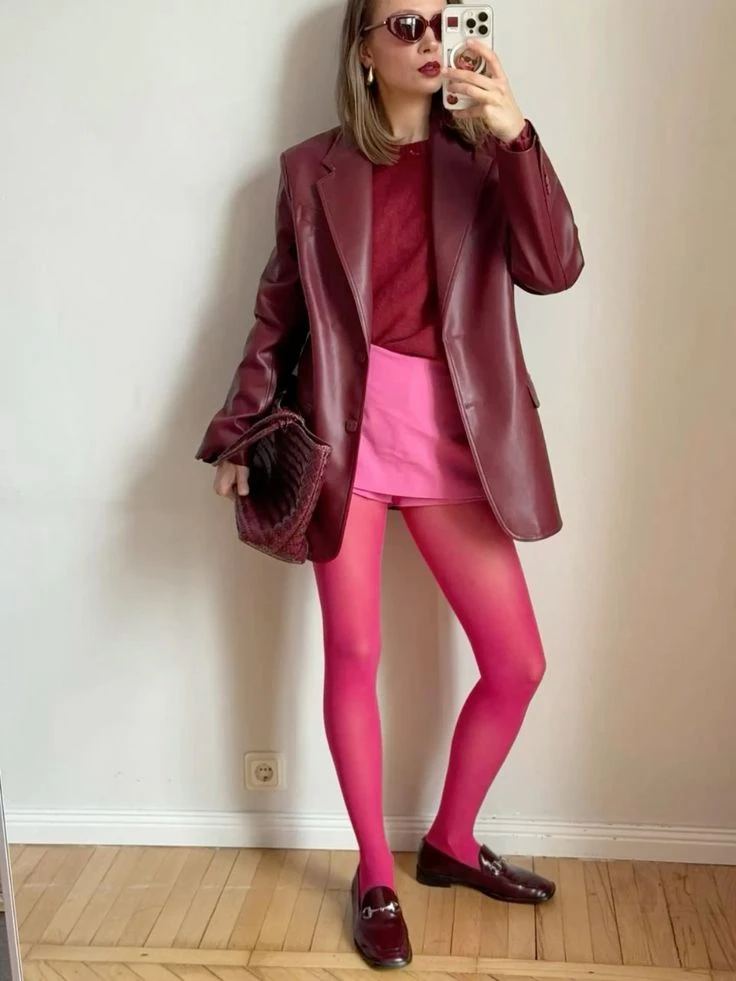 Un total look vanguardista.