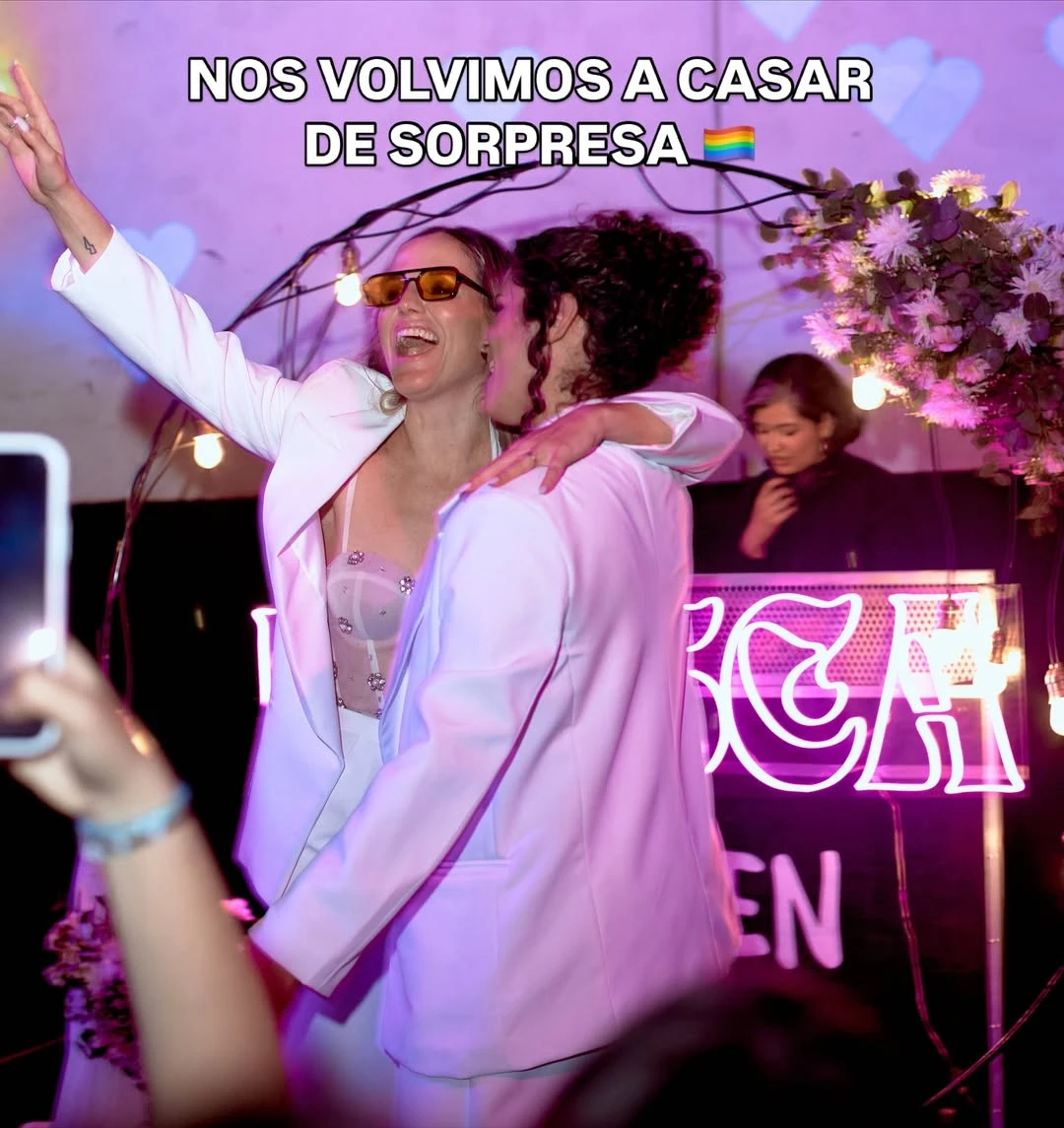 Valentina Godfrid y Sofía Elliot renovaron sus votos en una boda sorpresa tras diez años juntas