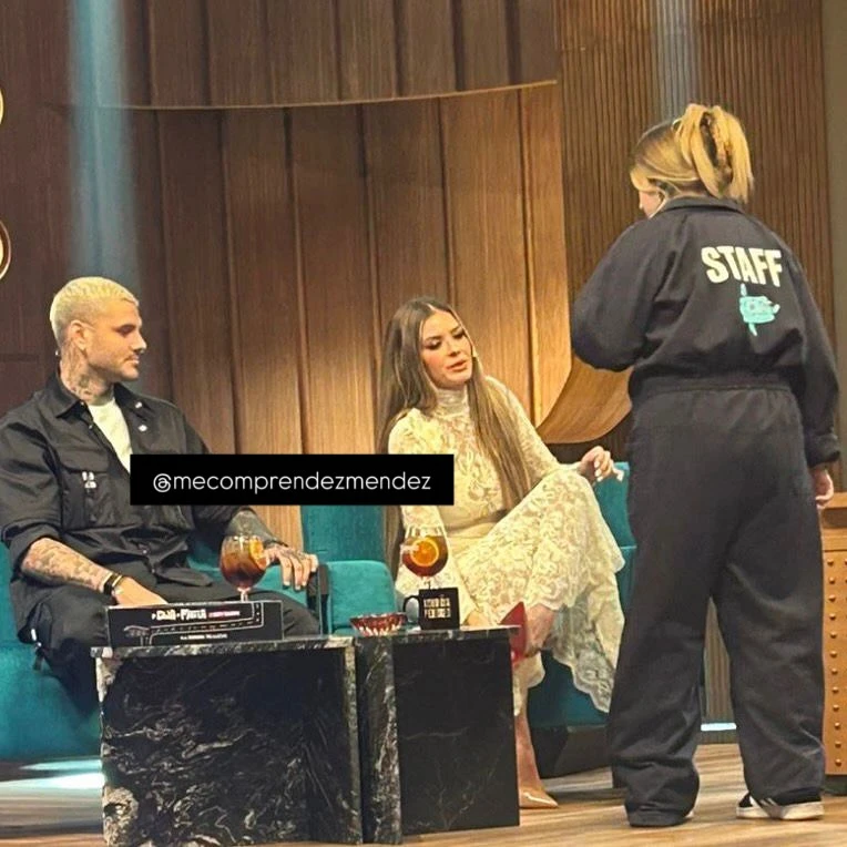 Así fue el look de encaje con el que la China Suárez reapareció en TV junto a Mauro Icardi: adelanto de lo que se verá este viernes