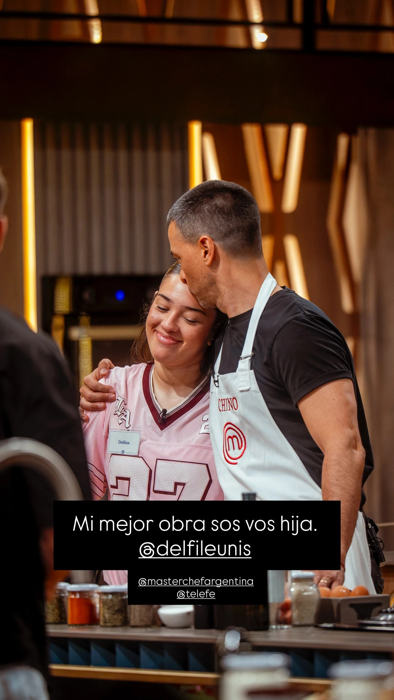 El Chino Leunis con su hija