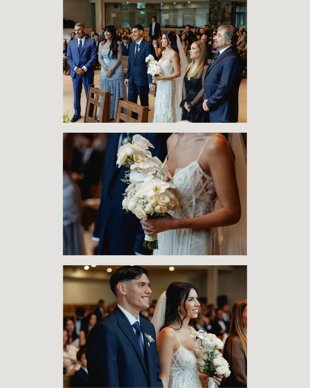 Así fue el casamiento religioso de Bautista, hijo menor de Sergio Goycochea y Ana Laura Merlo