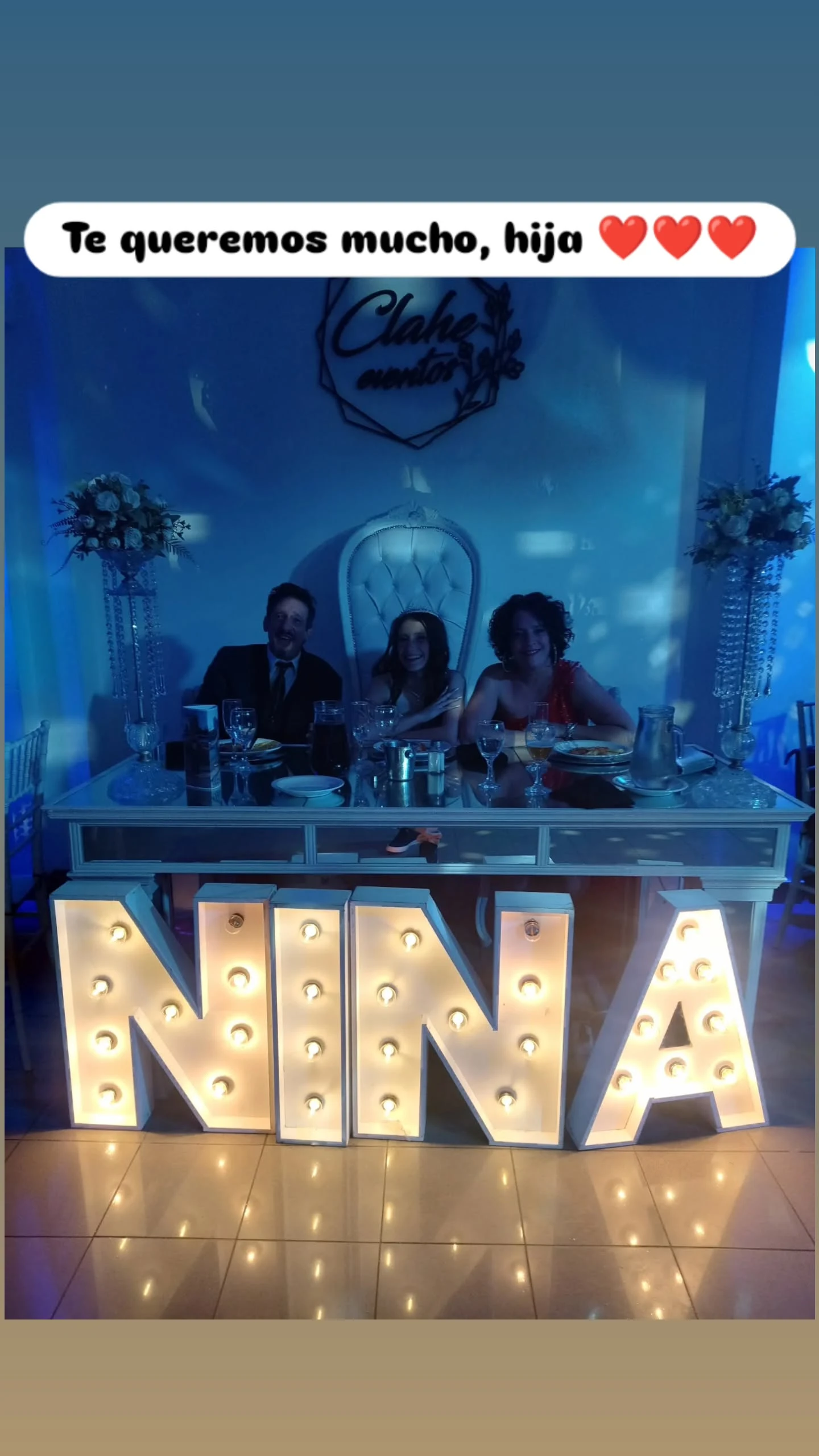 Así fue la fiesta de quince de Nina, la hija de Julieta Fazzari y el ex Jugate conmigo Octavio Borro