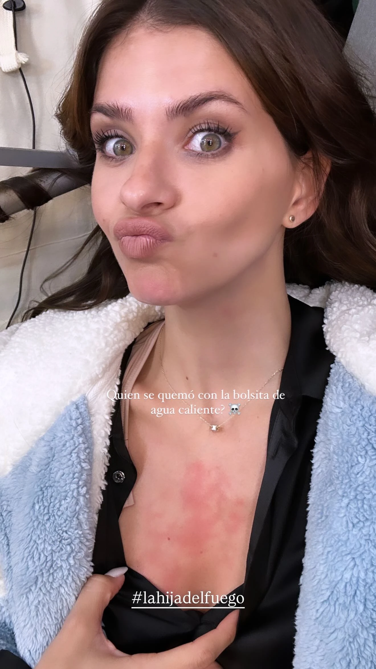 La China Suárez mostró fotos inéditas del rodaje de "La hija del fuego" en la Patagonia