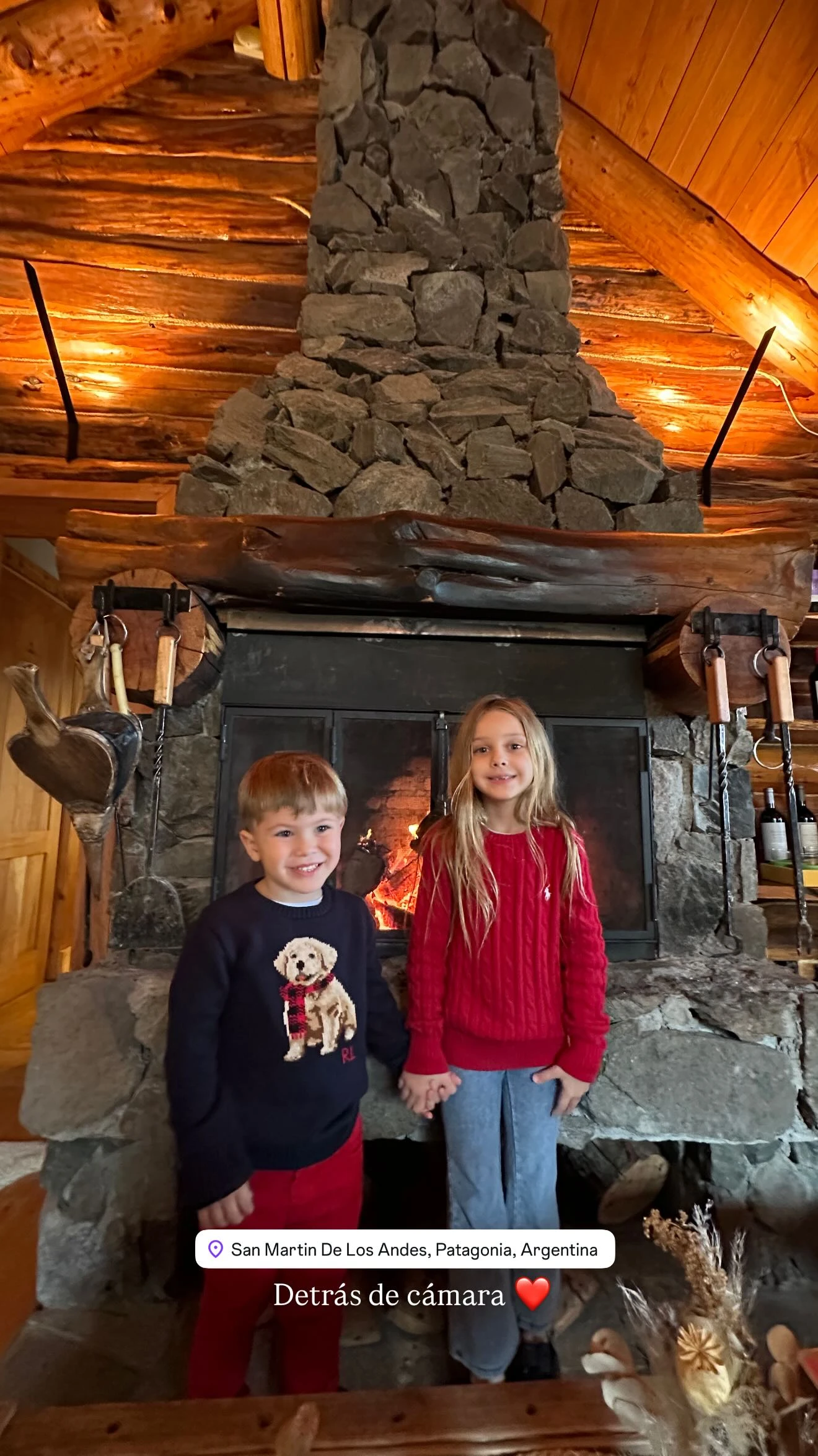 La China Suárez mostró fotos inéditas del rodaje de "La hija del fuego" en la Patagonia