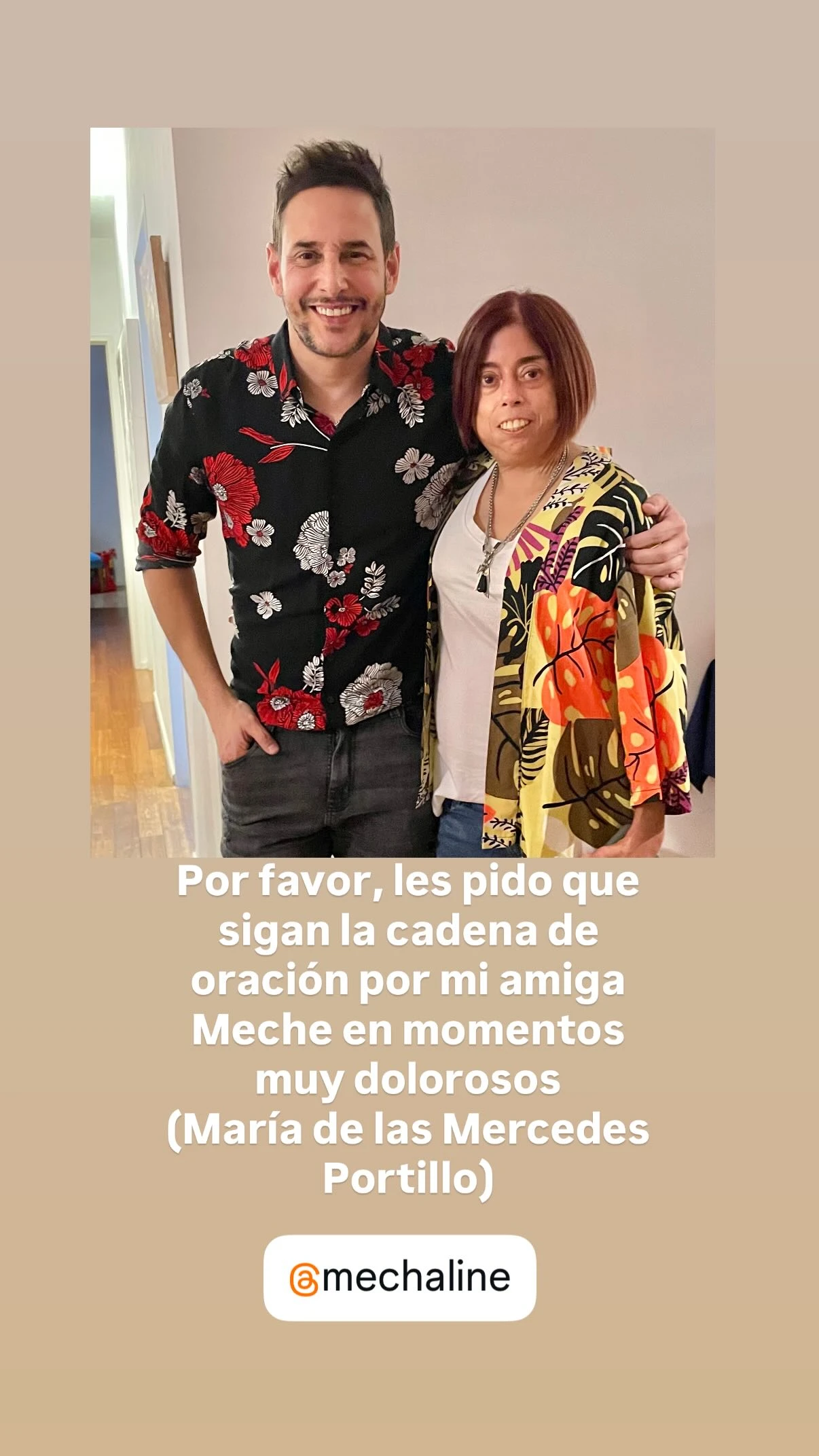 Rodrigo Lussich, devastado: su súplica por la recuperación de Meche Portillo, internada en grave estado