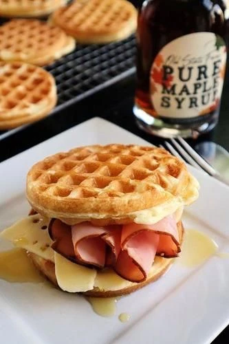 Waffles de papa: una receta con jamón y queso