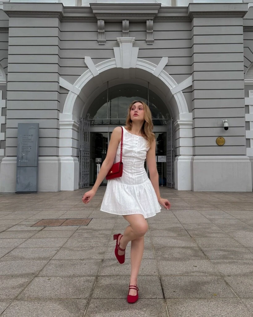 Un look con toques mediterraneos.