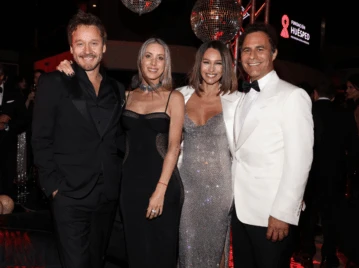 Así fue el encuentro de Pampita, Benjamín Vicuña y sus parejas en un evento