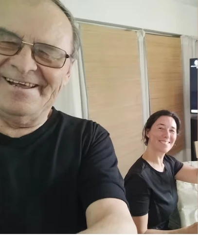 Pedro y su hija Laura Kreder