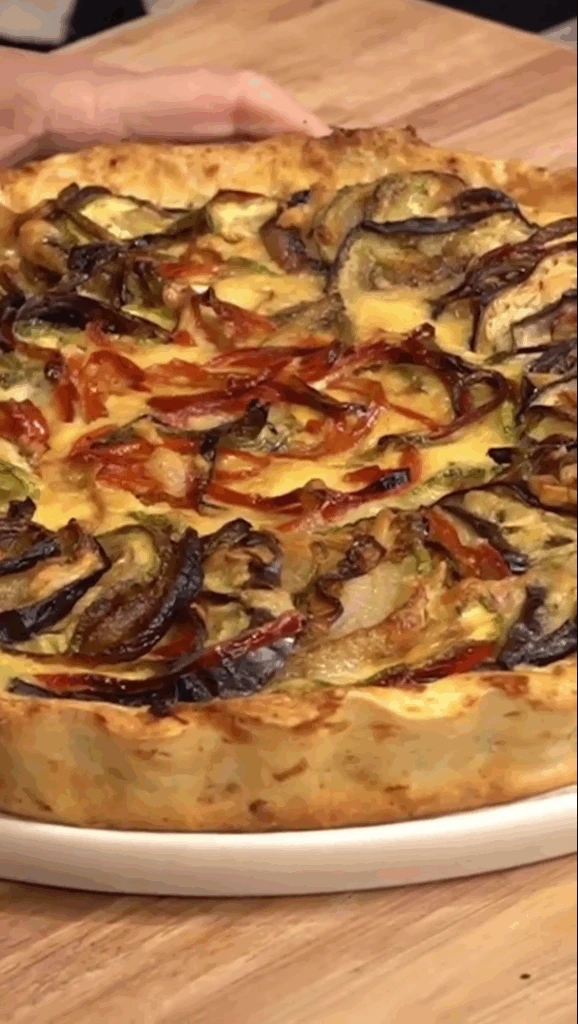 Tarta casera de verduras sin gluten