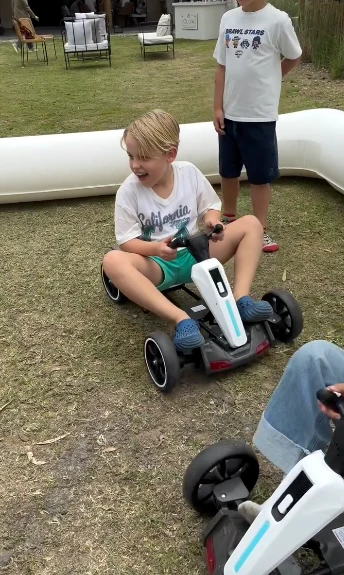 Mirko tuvo una carrera de carting en su cumple.