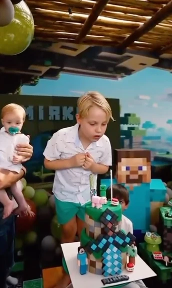 El niño estuvo acompañado de su hermana Milenka.