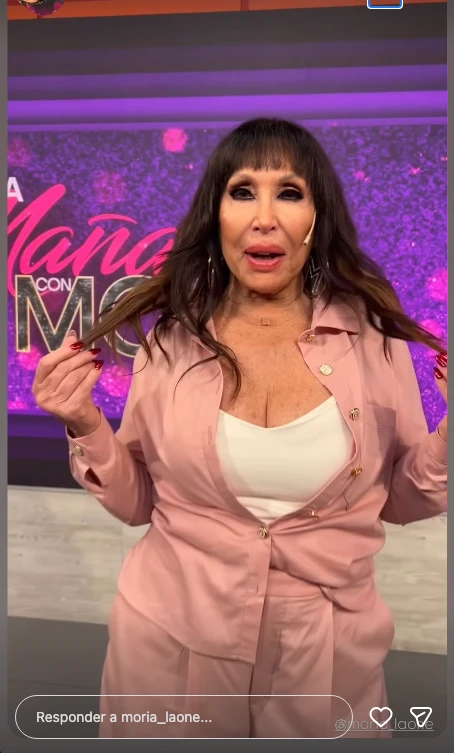 El look de Moria para su debut televisivo.