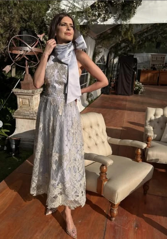 Isabel Macedo en el casamiento marcos urtubey