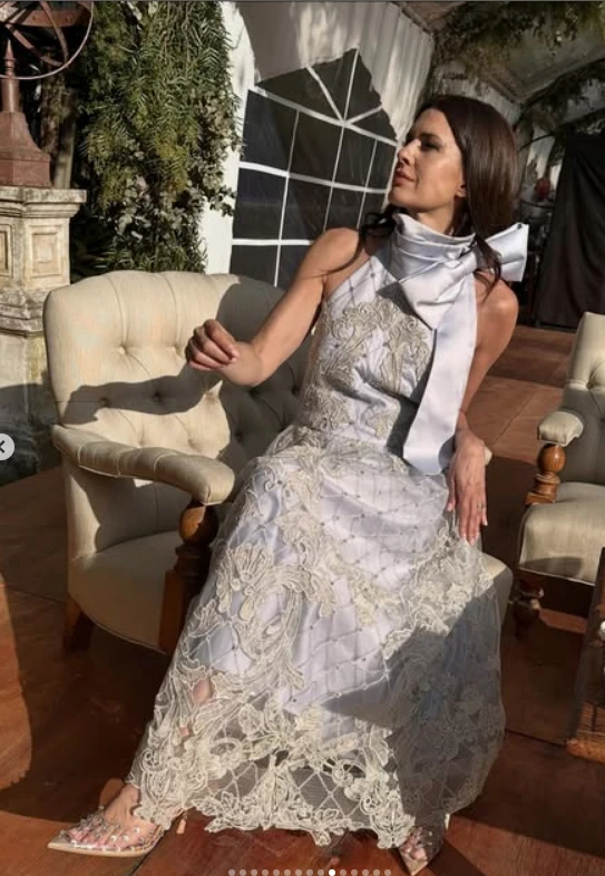 Isabel Macedo en el casamiento marcos urtubey