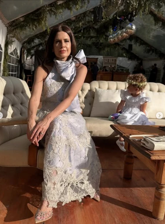 Isabel Macedo en el casamiento marcos urtubey