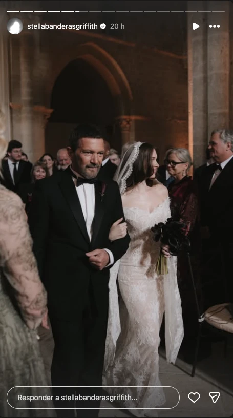 Stella bailando con su padre, Antonio Banderas