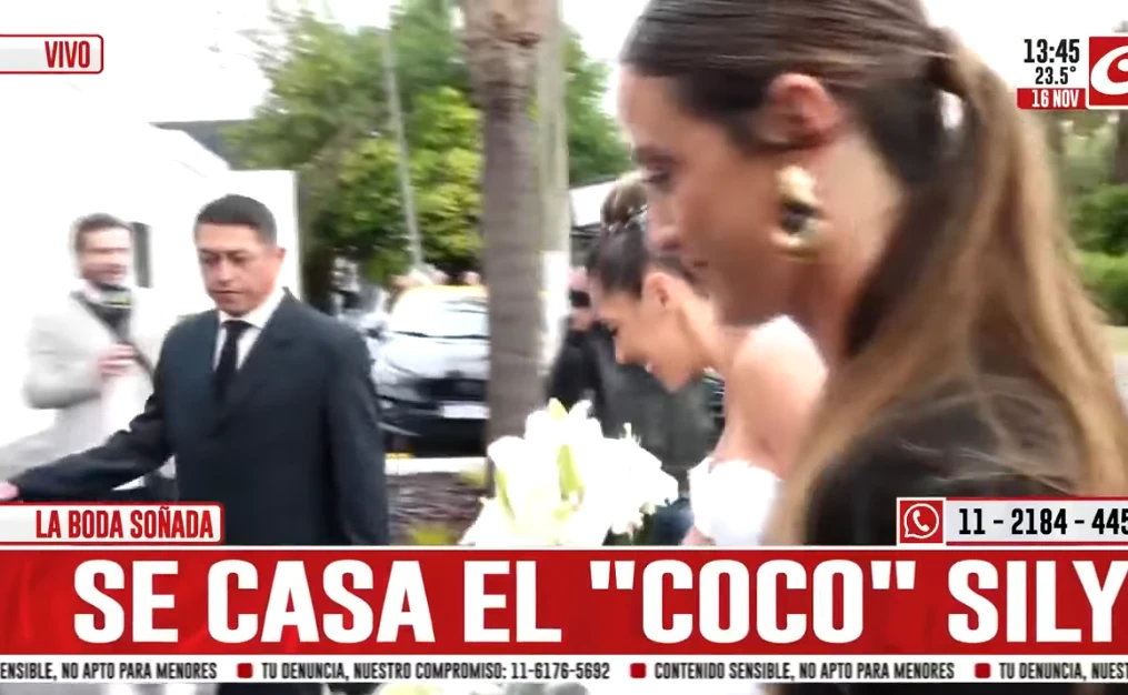 Las primeras imágenes de la boda de Coco Sily y Chimi Meza