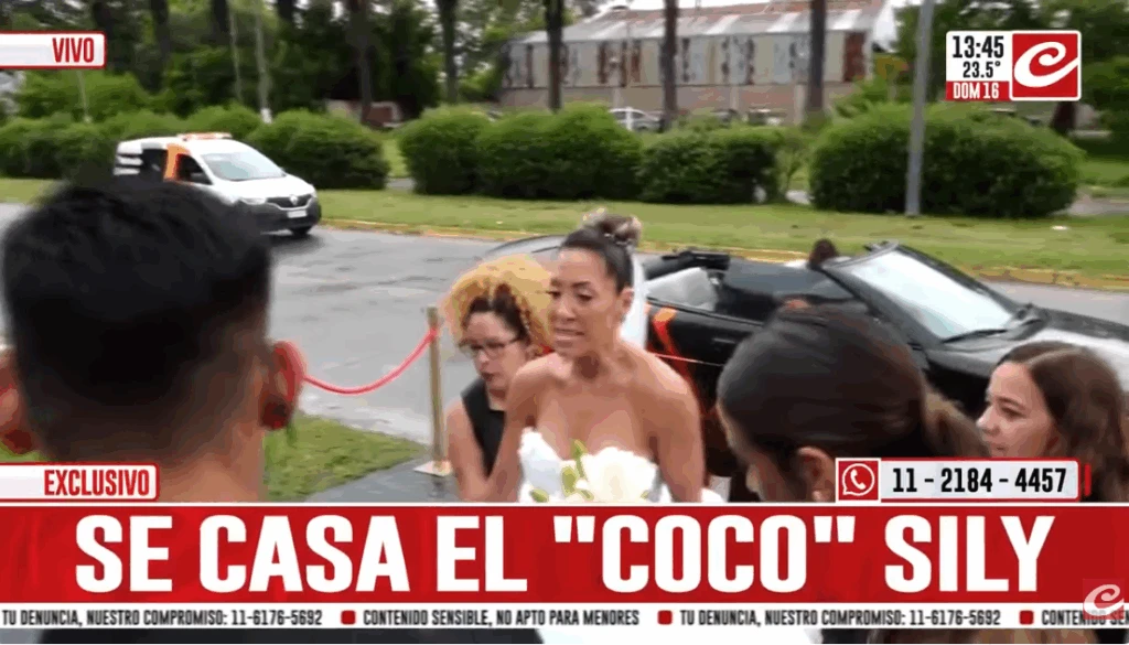 Las primeras imágenes de la boda de Coco Sily y Chimi Meza