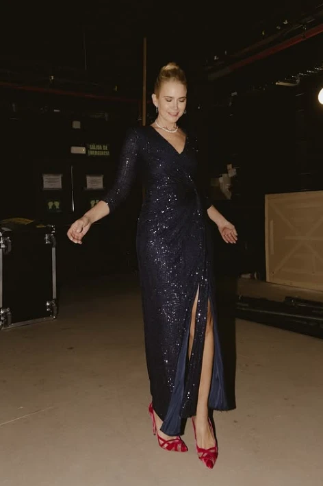 El sofisticado look de Valeria Mazza. 