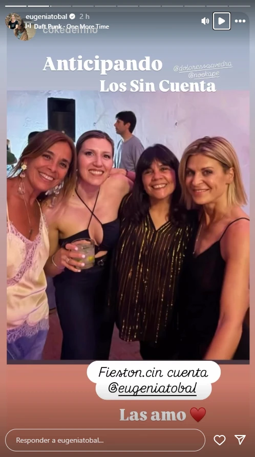 “Anticipando los sin cuenta”, el mensaje de las amigas de Eugenia en la previa de su cumpleaños.