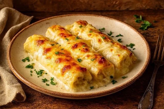 Canelones de ricota y nuez. Foto: Pinterest