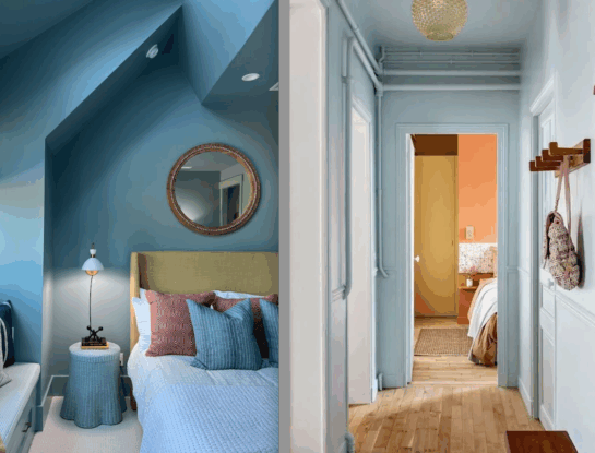 Drenching: la tendencia deco “inmersiva” para pintar paredes y techo de un mismo color