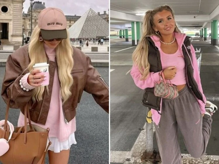 De TikTok a tu placard: cómo crear diferentes looks con la combinación rosa - chocolate