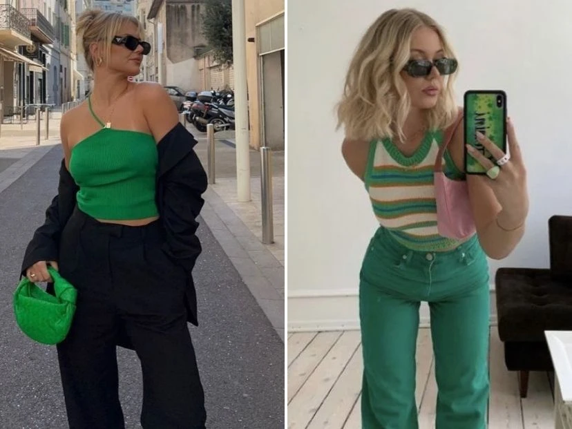 De TikTok a tu placard: cómo armar diferentes looks con el color verde kiwi