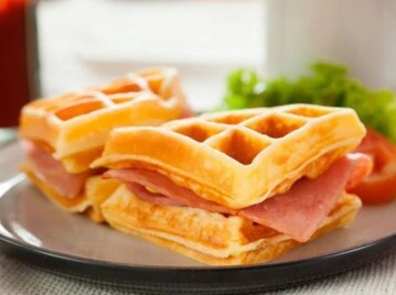 Waffles de papa: una receta con jamón y queso