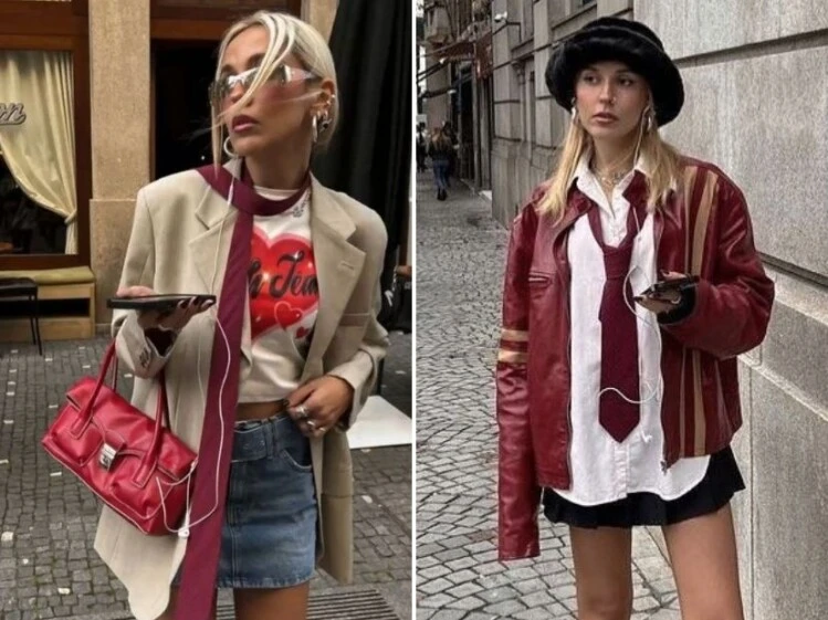 De TikTok a tu placard: cómo crear diferentes looks con las corbatas que son tendencia