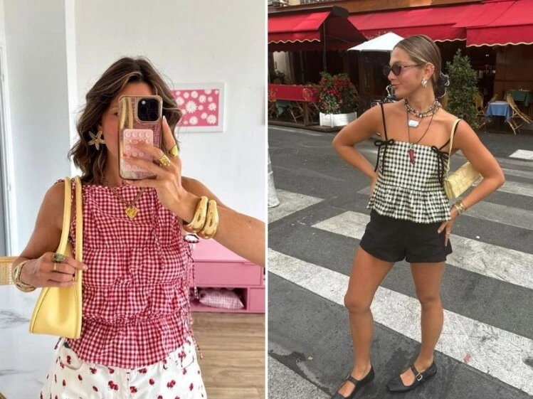 De TikTok a tu placard: cómo crear diferentes looks con la tendencia gingham