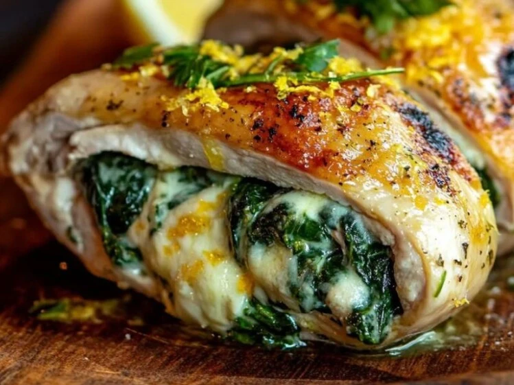 Pechuga rellena con espinaca y ricota: receta fácil con salsa cremosa de limón