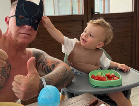 "Día 1 superado": así Alejandro Fantino se recupera de una cirugía en compañía de su hijo Beltrán