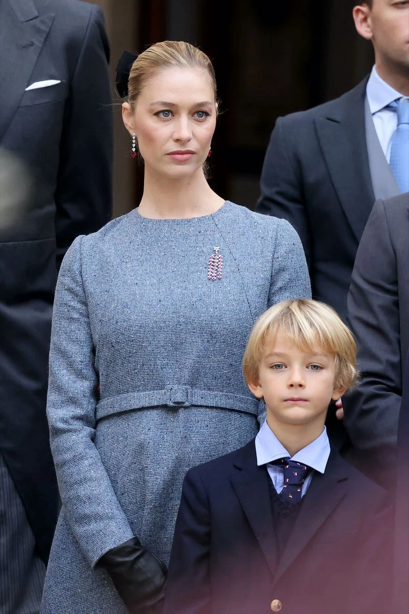 Beatrice Borromeo y su hijo Francesco.
