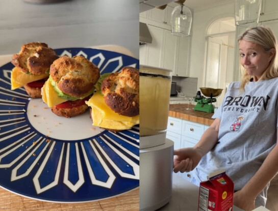 El "desayuno del novio" de Gwyneth Paltrow: la receta viral que mezcla panceta, palta y huevo