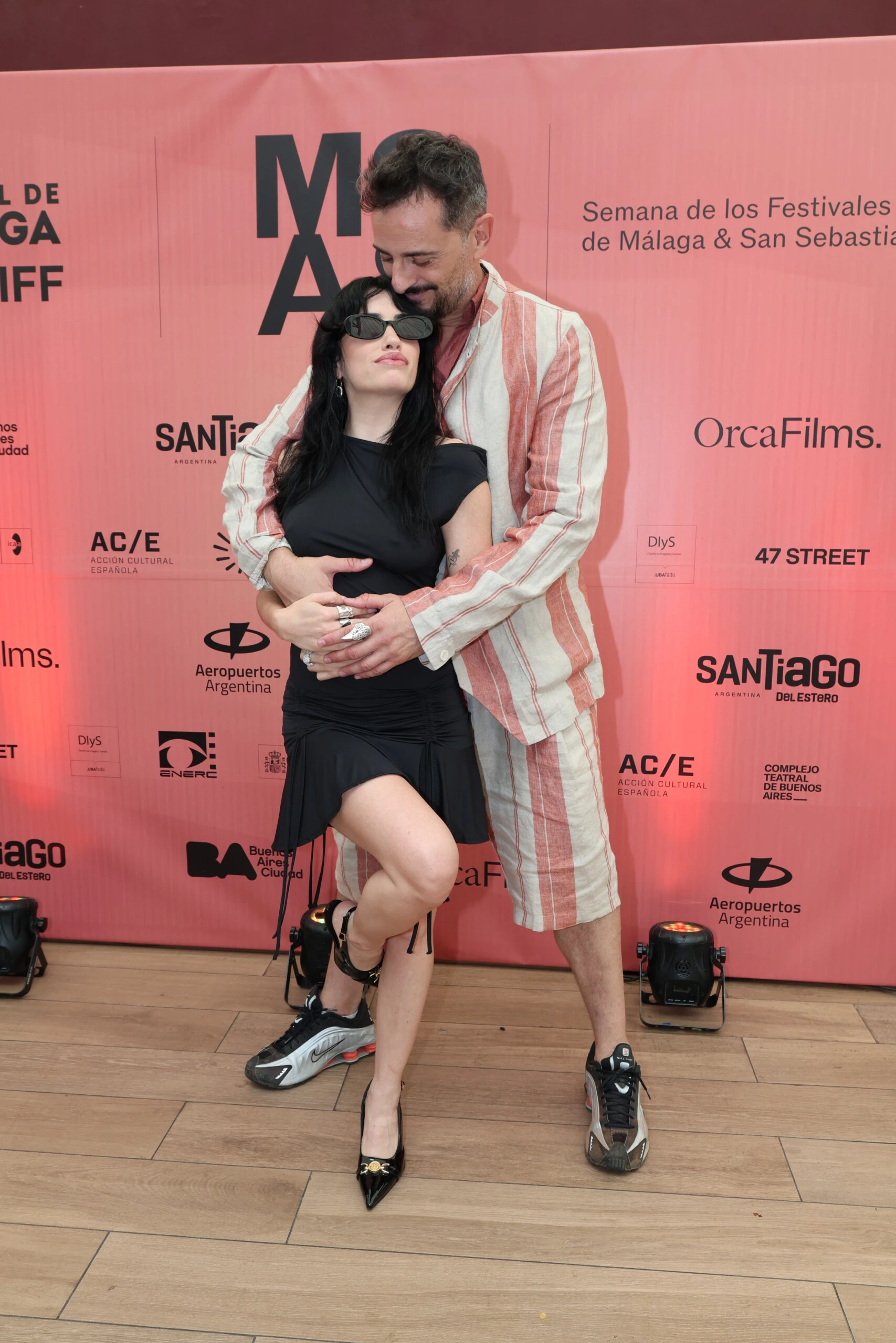 Lali junto a Asier Etxeandia