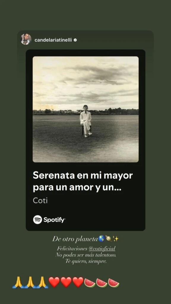 Coti resubió la historia. Foto: Instagram