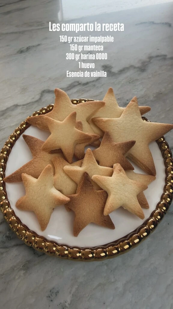 La receta de galletitas de Valu Cervantes. Foto: Instagram