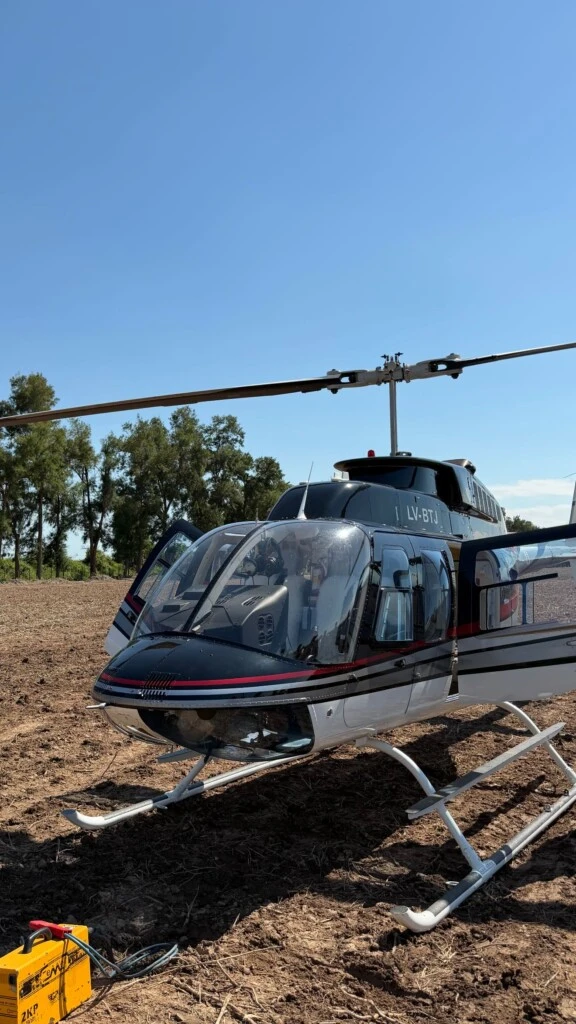 Wanda viajó en helicóptero para disfrutar de diferentes paseos.