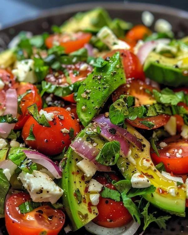 Ensalada verde con aderezo casero